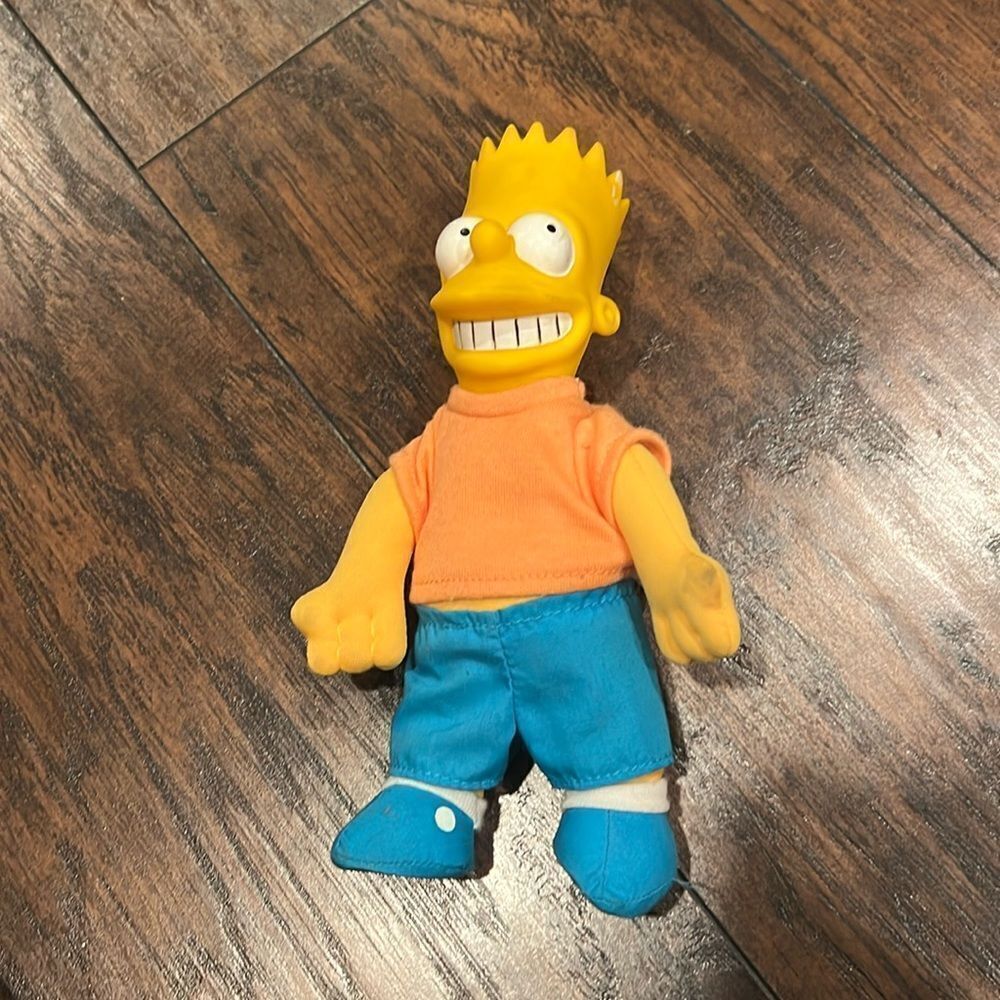 THE SIMPSONS VINTAGE 1990 BURGER KING PLUSH DOLL - BART 9 inch